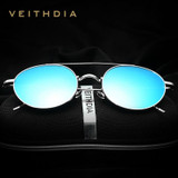 2017 VEITHDIA Brand Round Fashion Men Sun Glasses Polarized Mirror Coating Sunglasses Male Eyewear For Women gafas oculos VT3617