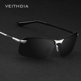 2017 VEITHDIA Brand Polarized Men's Sunglasses Rimless Sun Glasses Driving Goggle Eyewear For Men oculos de sol masculino VT3043