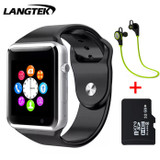 2017 Updated A1 Bluetooth Smart Watch Wrist Watch for Samsung Huawei Xiaomi HTC Sony Android Phone Support SD Card Pk DZ09 GT08