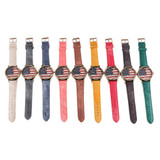 2017 Unisex Men Watches Luxury Watch Women American Flag pattern Leather Band Analog Vogue Wrist Quartz Watches montre relogio