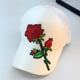 2017 Unisex Baseball Cap women men lovely Applique Floral Baseball Cap casuan Snapback Flat Hat high quality Casquette Gorras #5