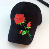 2017 Unisex Baseball Cap women men lovely Applique Floral Baseball Cap casuan Snapback Flat Hat high quality Casquette Gorras #5