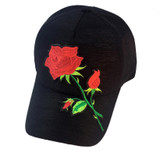 2017 Unisex Baseball Cap women men lovely Applique Floral Baseball Cap casuan Snapback Flat Hat high quality Casquette Gorras #5