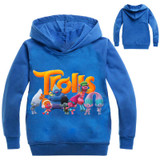 2017 Trolls Clothes Boys Hoodies Cartoon Troll Costumes Clothes T shirts Children Kids Sweatshirts For Boys Kids Tops 2-9Y