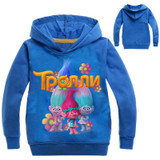 2017 Trolls Clothes Boys Hoodies Cartoon Troll Costumes Clothes T shirts Children Kids Sweatshirts For Boys Kids Tops 2-9Y