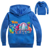 2017 Trolls Clothes Boys Hoodies Cartoon Troll Costumes Clothes T shirts Children Kids Sweatshirts For Boys Kids Tops 2-9Y