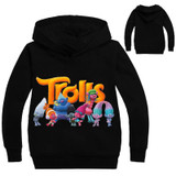 2017 Trolls Clothes Boys Hoodies Cartoon Troll Costumes Clothes T shirts Children Kids Sweatshirts For Boys Kids Tops 2-9Y
