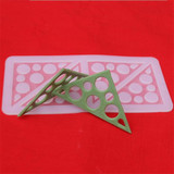 2017 Triangles Silicone Cake Mold Sugar Craft Fondant Mould Chocolate Molds Baking Tools For Cakes Birthday Cake Border Stencil