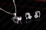 2017 Trendy Dolphine Design Pendant 925 Sterling Silver Fine Jewelry Necklace Earring For Women Wedding Set Gifts