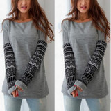 2017 Tracksuit for Women Autumn Sleeves Print Long Sleeve Casual Pullover Hoody Female Plus Size Tops Ladies Hoodie Sweatshirts