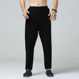 2017 Top Selling Solid Spring Summer Men Linen Pants Trousers Big Size Casual Mens jogger Pants Size M-6XL