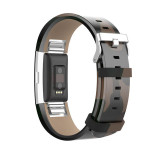 2017 Top Sales! COMLYO Genuine Leather Band For Fitbit Charge 2 Charge2 Smart Bracelet Strap Replace Watchband With Steel Buckle