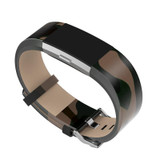 2017 Top Sales! COMLYO Genuine Leather Band For Fitbit Charge 2 Charge2 Smart Bracelet Strap Replace Watchband With Steel Buckle