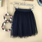 2017 Summer vintage skirts womens Elastic High Waist tulle mesh Skirt long Pleated tutu skirt women Saias midi faldas jupe