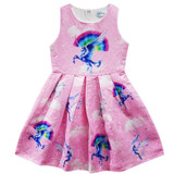2017 Summer unicorn Dresses for Girls Princess Birthday Party Dress Children Trolls Costume Kids Clothes Vestido 3-10Y