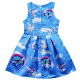 2017 Summer unicorn Dresses for Girls Princess Birthday Party Dress Children Trolls Costume Kids Clothes Vestido 3-10Y