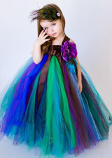 2017 Summer Tulle Flower Girl Dresses Baby Kids Party Pageant Dress For Girl Flower Girl Tutu Dress peacock Dress Multi color 2017 Summer Tulle Flower Girl Dresses Baby Kids Party Pageant Dress For Girl Flower Girl Tutu Dress peacock Dress Multi color