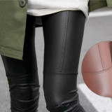 Lastest High Waist Fitness Leggings Women Stretch PU Leather Slim Trousers Skinny Pencil Pants