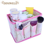 Large Capacity Foldable Multifunction Make Up Cosmetics Storage Box Container Bag Dresser Desktop Cosmetic Makeup Organizer