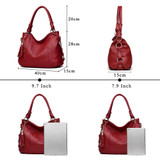 Lanzhixin Women Leather Handbags Women Messenger Bags Designer Crossbody Bag Women Tote Shoulder Bag Top-handle Bags Vintage 518