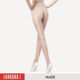 LANSWE high quality women open crotch sexy tights anti-hook summer thin lady delight stockings langsha