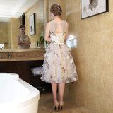 LANSITINA 2017 New Arrival Short Lace Prom Dress Sexy A-Line Lace-up Back Prom Gowns Robe De Cocktail Special Occasion Dress LANSITINA 2017 New Arrival Short Lace Prom Dress Sexy A-Line Lace-up Back Prom Gowns Robe De Cocktail Special Occasion Dress