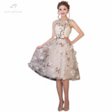 LANSITINA 2017 New Arrival Short Lace Prom Dress Sexy A-Line Lace-up Back Prom Gowns Robe De Cocktail Special Occasion Dress LANSITINA 2017 New Arrival Short Lace Prom Dress Sexy A-Line Lace-up Back Prom Gowns Robe De Cocktail Special Occasion Dress