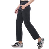 LANBAOSI Top Quality Winter Women's Warm Fleece Softshell Pants With Waistband Pockets Windproof Waterproof Trousers 10 Colors