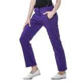 LANBAOSI Top Quality Winter Women's Warm Fleece Softshell Pants With Waistband Pockets Windproof Waterproof Trousers 10 Colors