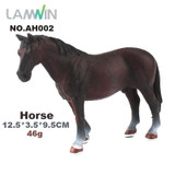 Lamwin Mini Hollow Type Plastic Farm Animal Toy Action Figure Simulation Horse Model Animation Figurine