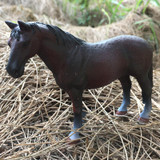 Lamwin Mini Hollow Type Plastic Farm Animal Toy Action Figure Simulation Horse Model Animation Figurine