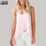 LAISIYI Summer Dress 2017 Sexy Casual Pink White Chiffon Beach Dress Women Clothing Robe Femme Vestido De Festa DR2220