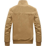 Jacket Men Casual jackets cotton washed coats Army Military Mens Stand collar Outerwear jaqueta masculina Coat parka