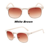J47 Half Metal High Quality Sunglasses Men Women Brand Designer Glasses Mirror Sun Glasses Fashion Gafas Oculos De Sol UV400
