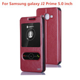 J2 Prime Case j532f for Samsung Galaxy j2 Prime G532 phone case 5.0 inch Case luxury PU Leather Window Flip Cover Case