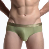 IYUNYI Men's Ice Silk Briefs Shorts Men Cool Underwear High Quality Seamless Briefs Panties Male Solid Shorts Underwear Men