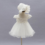 IYEAL Summer Girl Dresses 1 year Birthday Princess Baby Girl Dress Infant Christening Baptism Dress for Newborn Vestido Infantil