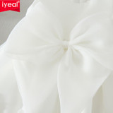 IYEAL High Quality Baby Girl Dress for Princess Girl Infant 1 Year Birthday Wedding Party Dresses Christening Gown 0-2 YEARS
