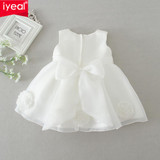 IYEAL High Quality Baby Girl Dress for Princess Girl Infant 1 Year Birthday Wedding Party Dresses Christening Gown 0-2 YEARS