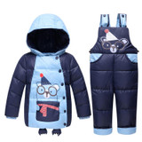 IYEAL Children Baby Girls Boys 90% Warm Duck Down Clothing Set Kids Winter Jacket Jumpsuit Toddler Outerwear Coat Baby Clothes