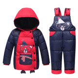 IYEAL Children Baby Girls Boys 90% Warm Duck Down Clothing Set Kids Winter Jacket Jumpsuit Toddler Outerwear Coat Baby Clothes