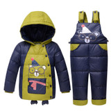 IYEAL Children Baby Girls Boys 90% Warm Duck Down Clothing Set Kids Winter Jacket Jumpsuit Toddler Outerwear Coat Baby Clothes