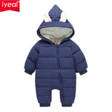 IYEAL 2017 Newest Winter Outwear Baby Clothes Warm Overalls for Newborn Cotton Infant Baby Girl Boy Clothing Thickening Jumpsuit