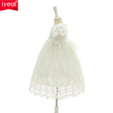 IYEAL 2017 New 1 Year Birthday Baby Girl Dresses For Baptism Infant Princess Lace Christening Gown Newborn Toddler Bebes Clothes