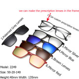 IVSTA Clip On Sunglasses Women Frames Men Glasses Clips Magnetic Sunglasses with Magnet Sunglasses Eyeglass Clip Optical Myopia