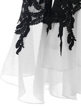 AZULINA Plus Size Applique Layered Blouse Women Blouses 2018 Fall New Fashions V-Neck Long Sleeves Ladies Tops Blusas Mujer 5XL