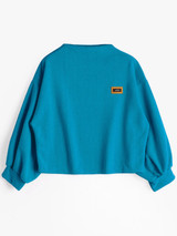 AZULINA Kawaii Harajuku Lantern Sleeve Badge Patched Sweatshirt Women Jumper Autumn 2017 Oversized Hoodies Sweatshirts Femininas