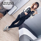 AZULINA Embroidery Floral Bomber Jacket Autumn Spring Women Flower Baseball Souvenir Basic Jackets Female Casual 2017 Black Soft