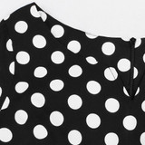 AZULINA 50s polka dot vintage retro women dress short sleeve o neck female casual a line vestido robe femme big plus size 4XL