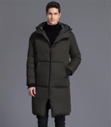 AYUNSUE Plus Size Parka Hombre 2017 Men's Winter Jackets Thick Hooded Male Coat White Duck Down Jacket Men Black Coats WXF170
